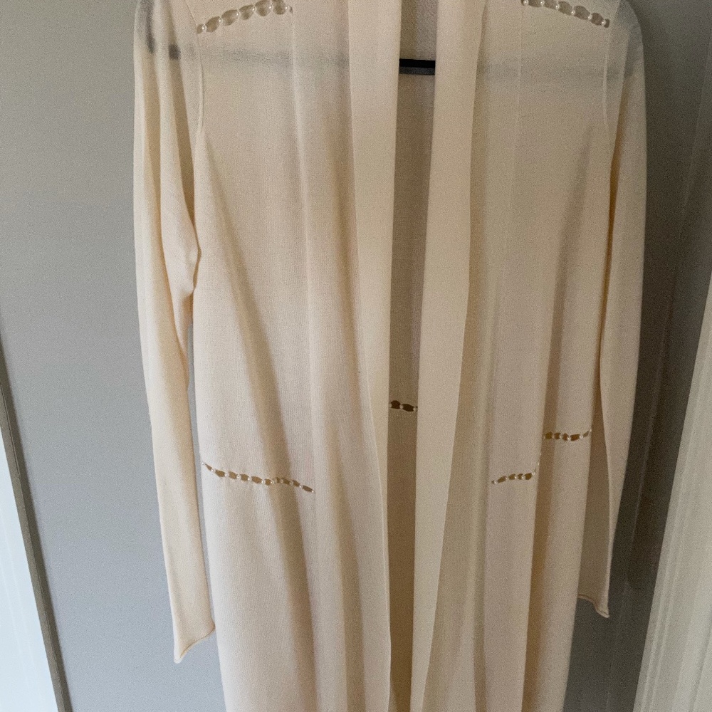 ELIE TAHARI DUSTER-COATIGAN